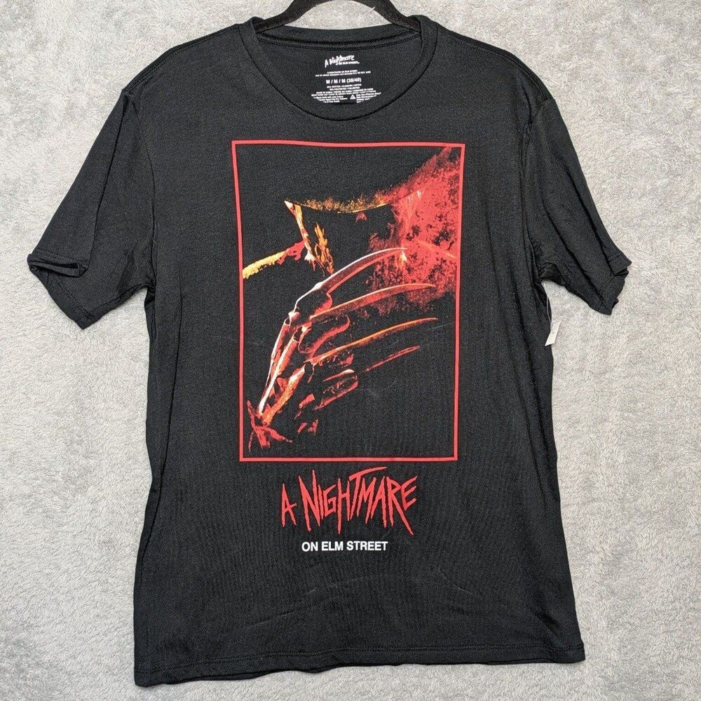 Nightmare on Elm Street Freddy Krueger Graphic Tee Short Sleeve Mens Medium NWOT